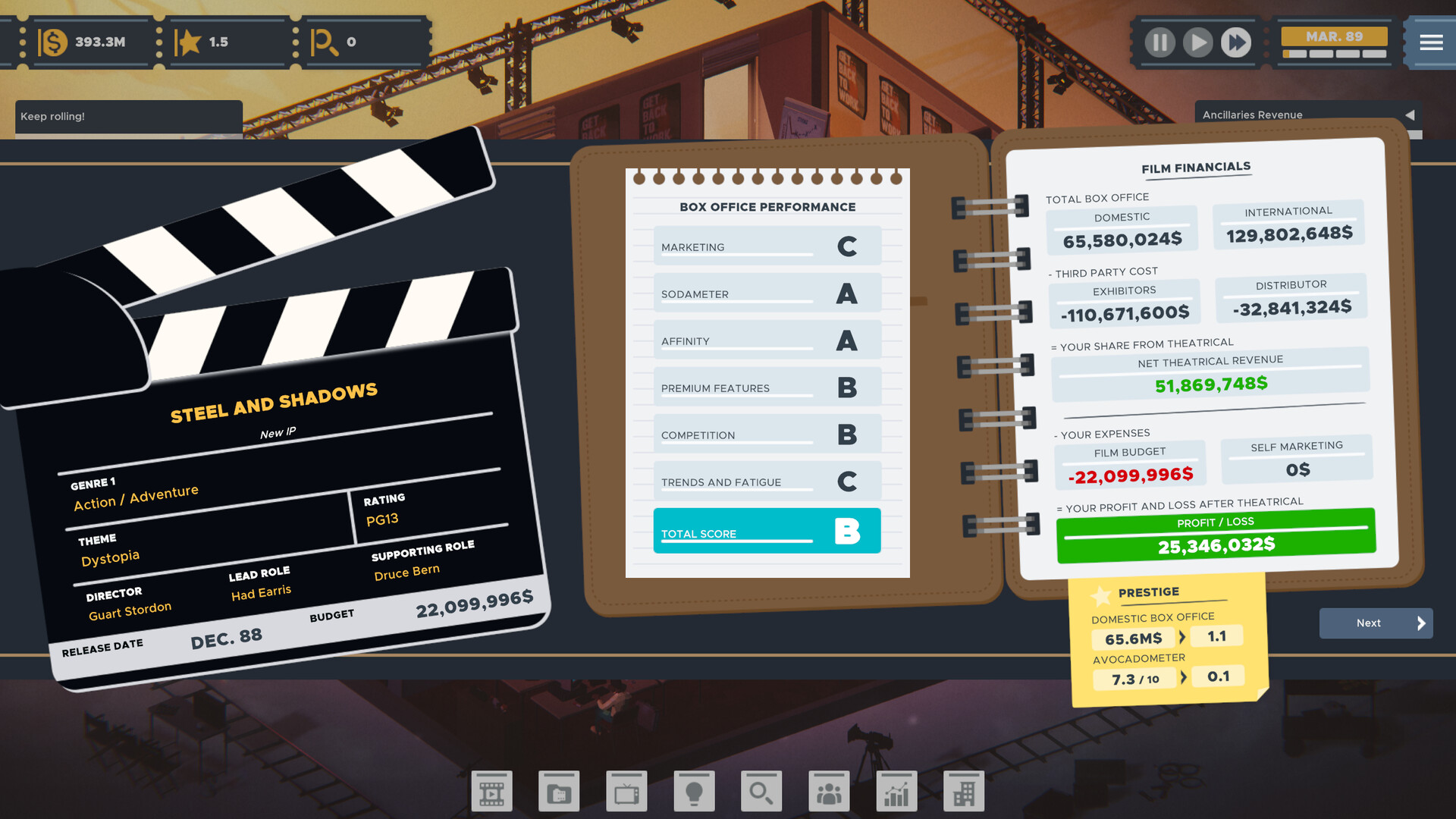 PC游戏《电影大亨:执行官 The Executive – Movie Industry Tycoon》中文v1.0.0_0