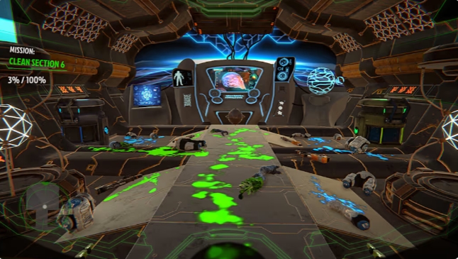 switch游戏《太空清理:宇宙机器人消毒剂 Space CleanUp: Cosmic Robot》英文下载_1