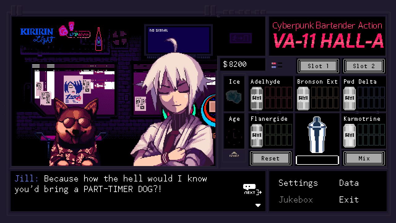 PC游戏《VA-11 HALL-A:赛博朋克酒保行动/VA-11 Hall-A: Cyberpunk Bartender Action》中文v1.3下载_1