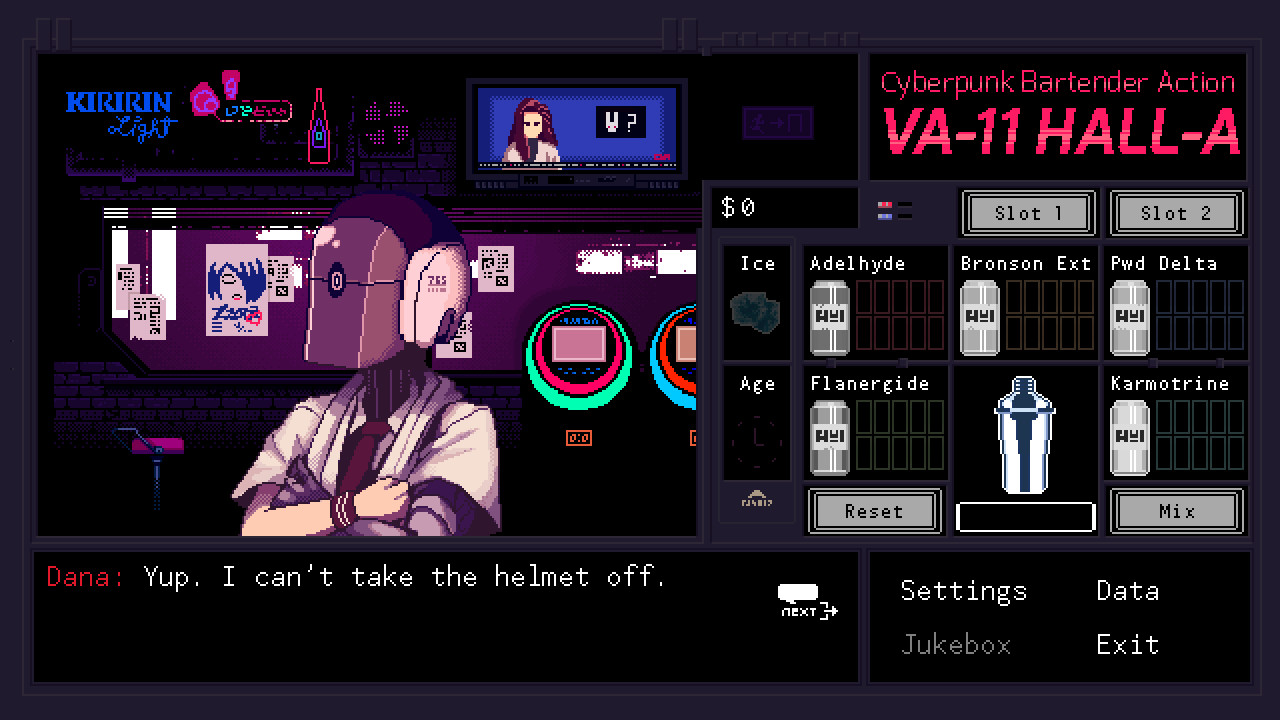 PC游戏《VA-11 HALL-A:赛博朋克酒保行动/VA-11 Hall-A: Cyberpunk Bartender Action》中文v1.3下载_0