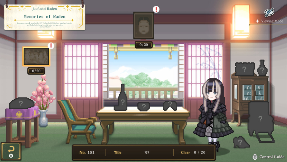 switch游戏《绘图方块 儒乌风亭螺钿为你导览!像素美术馆 Picross:Juufuutei Raden’s Guide for Pixel Museum》中文版下载+v1.0.2_3