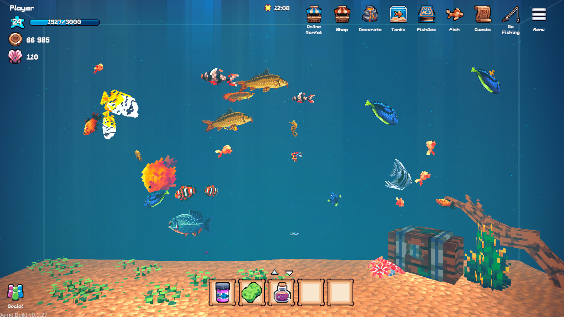 《全球鱼友俱乐部:放置好时光/Tiny Aquarium: Social Fishkeeping》PC中文版下载-含Build.19587294_1
