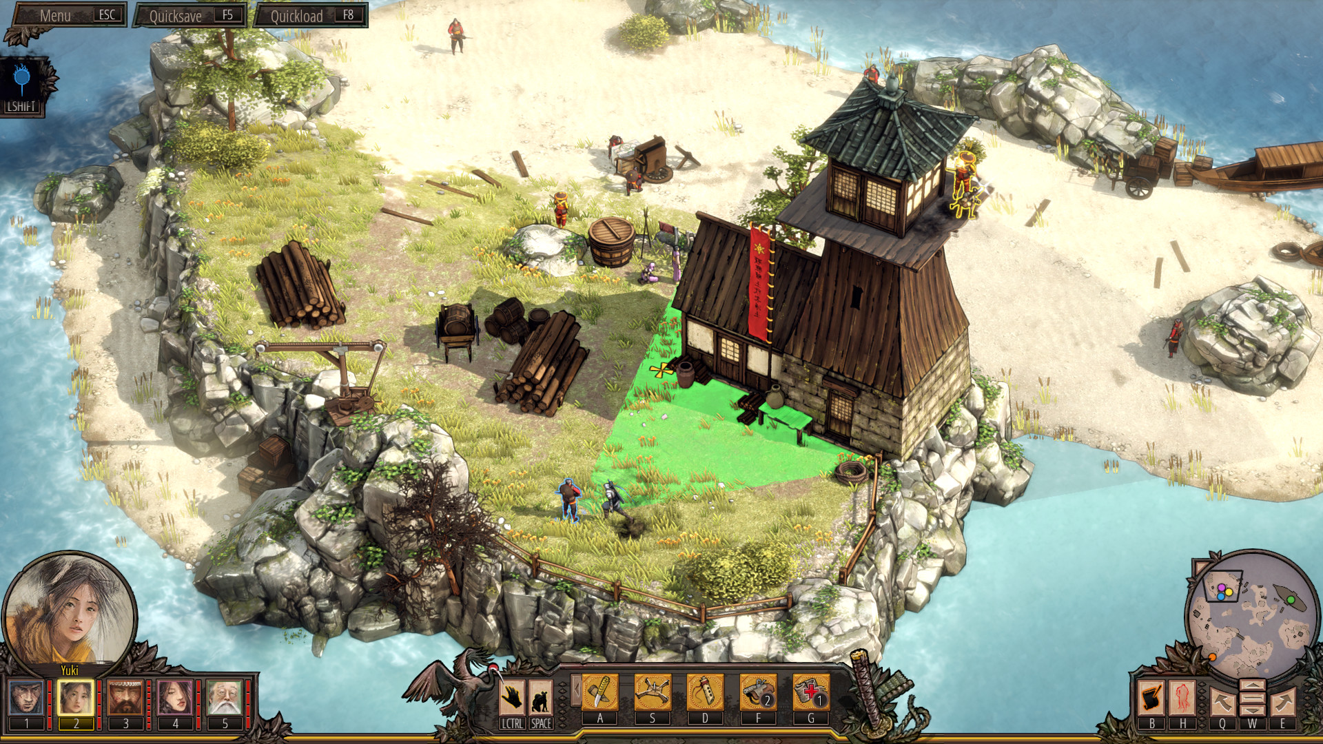 PC游戏《影子战术:将军之刃-爱子的选择/Shadow Tactics: Blades of the Shogun – Aiko’s Choice》中文v3.2.25下载_0