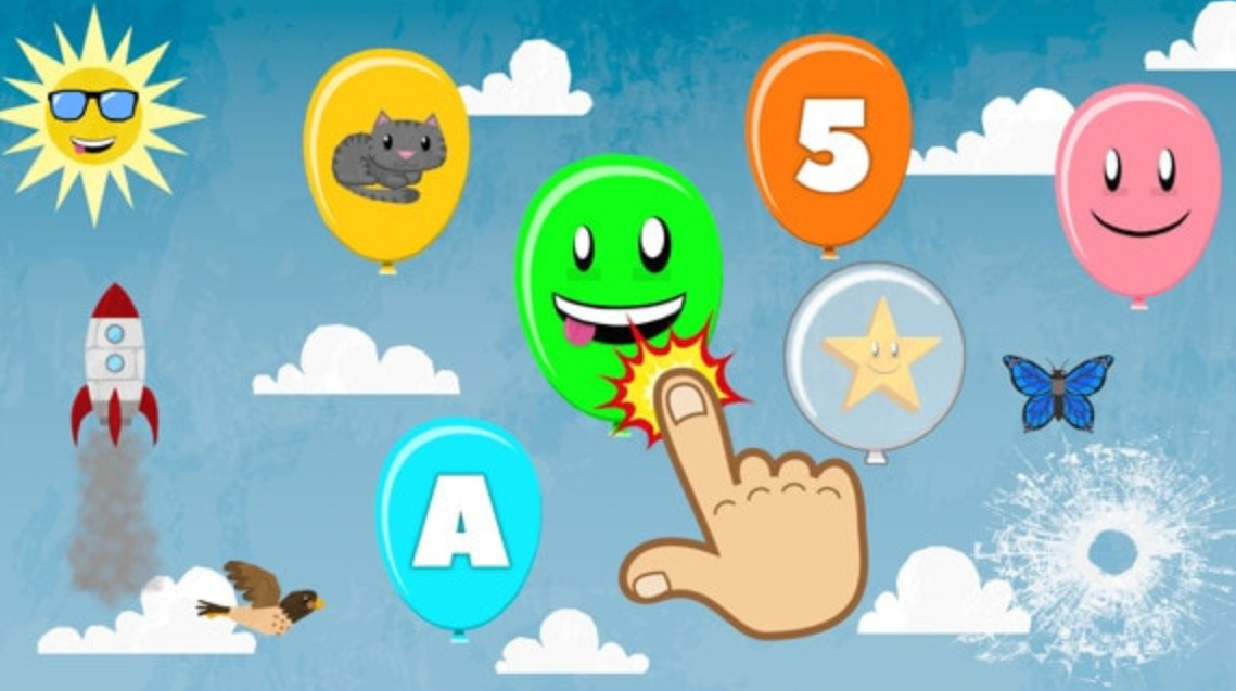 《弹出气球:儿童的学习游戏 Balloon Pop – Learning Letters, Numbers, Colors, Game for Kids》Switch英文版NSP下载_0