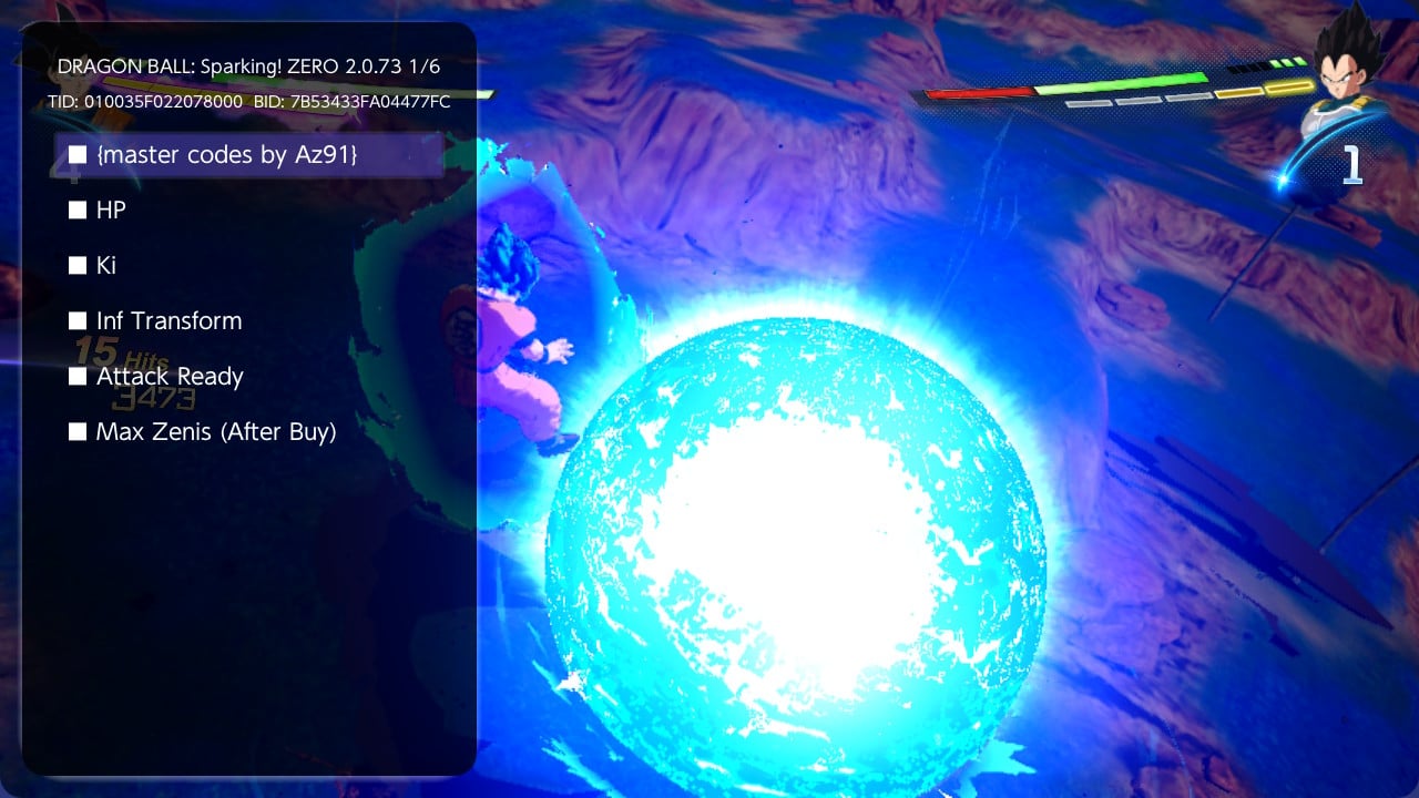 《七龙珠 电光炸裂!ZERO DRAGON BALL Sparking! ZERO》Switch金手指下载 – 含2.0.73_1