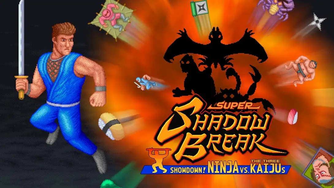 《超级暗影破坏:对决!忍者 VS 三个怪兽 Super Shadow Break : Showdown! NINJA VS The Three KAIJUs》Switch版1.0.0补丁_0