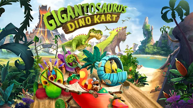 《巨太龙:恐龙卡丁车 .Gigantosaurus: Dino Kart》Switch版+1.1.0补丁_0